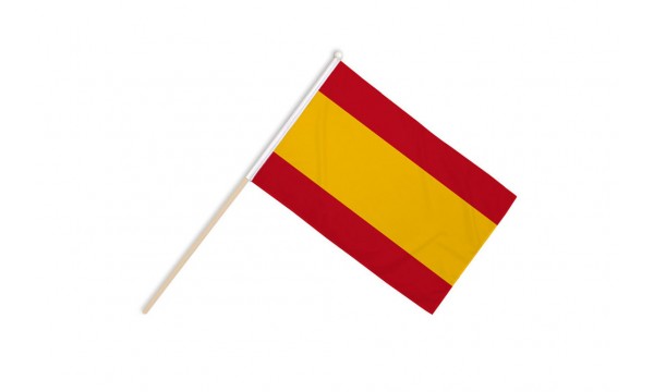 Spain No Crest Hand Flags CLEARANCE (20% off)